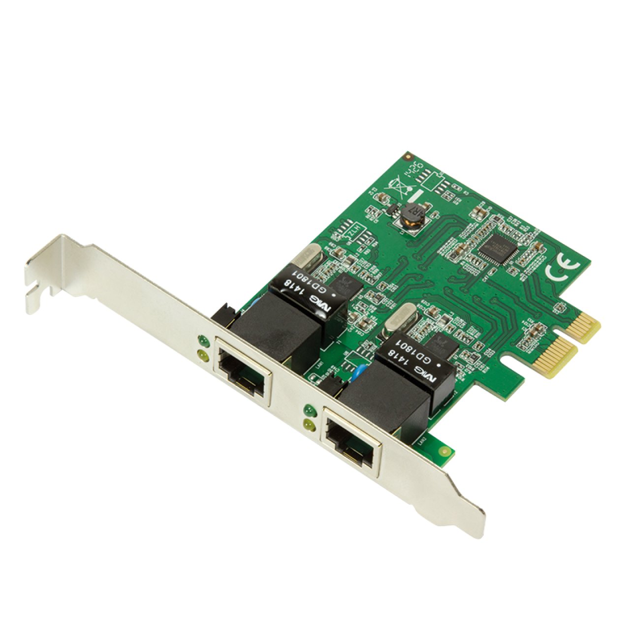PCI-E Karte Gigabit 2x RJ45 LogiLink Gigabit Ethernet