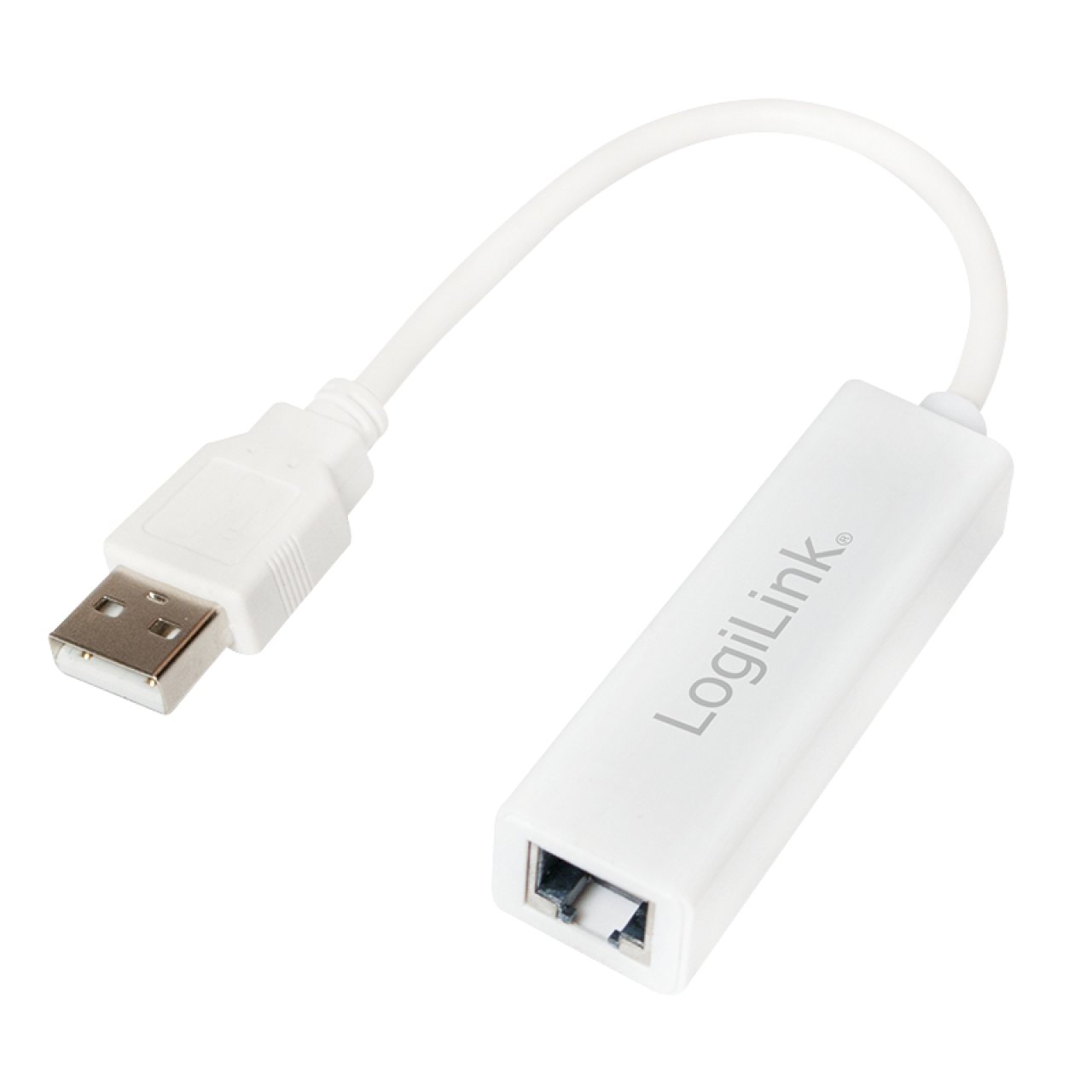 Adapter USB 2.0->RJ45 S/B LogiLink 10/100Mbps,Realtek RTL8152B Chipsatz