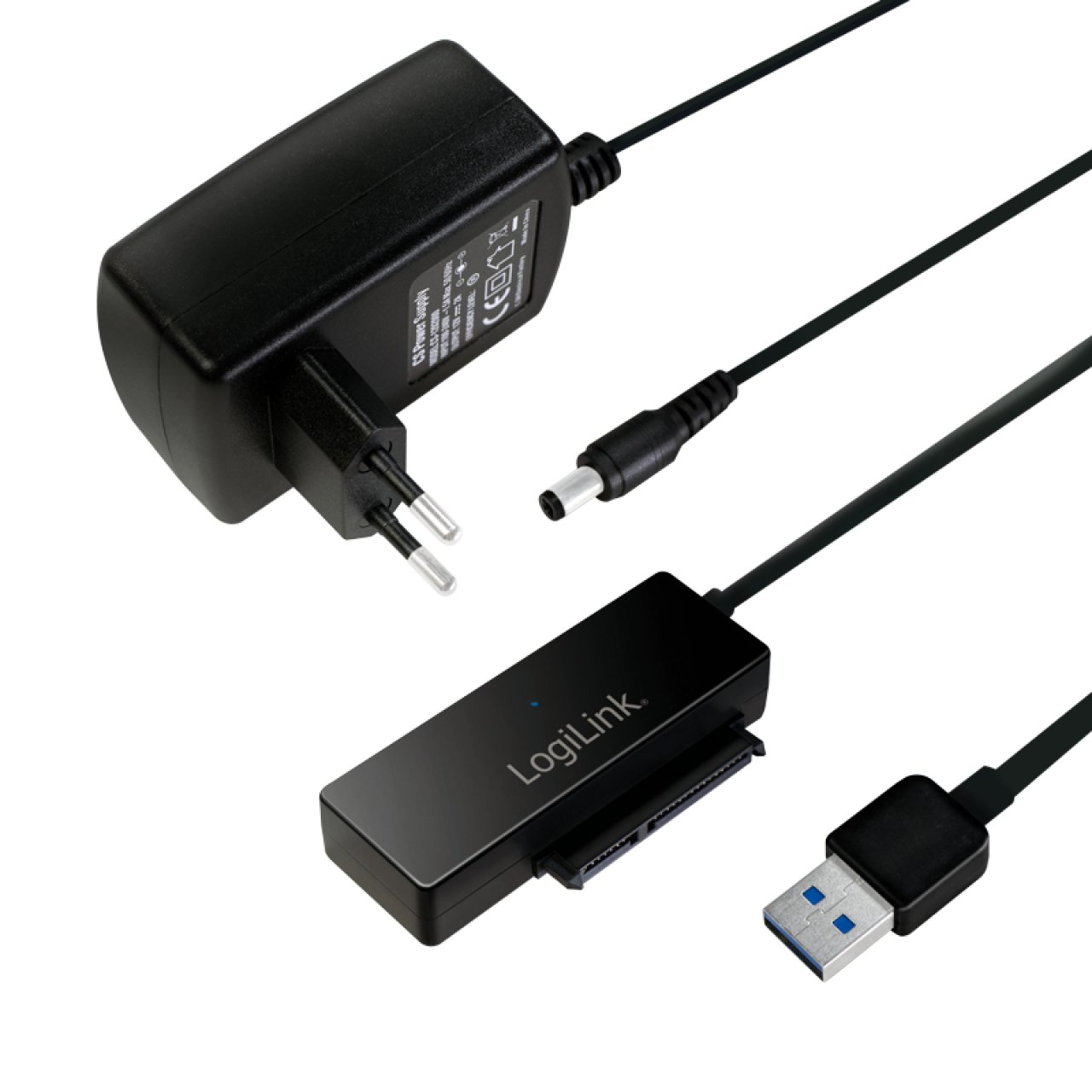 LogiLink Adapter USB 3.0 zu SATA OTB (One-Touch-Backup) Funktion