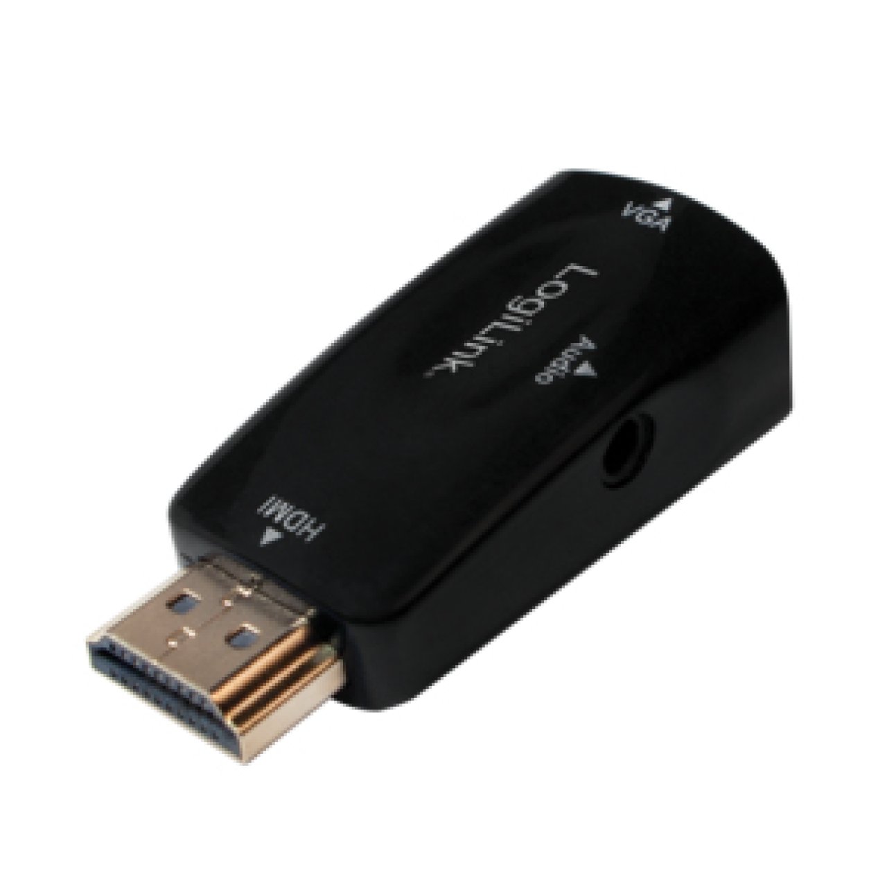 Adapter HDMI->VGA S/B LogiLink HDMI->VGA HDB15 + 3,5mm Audio