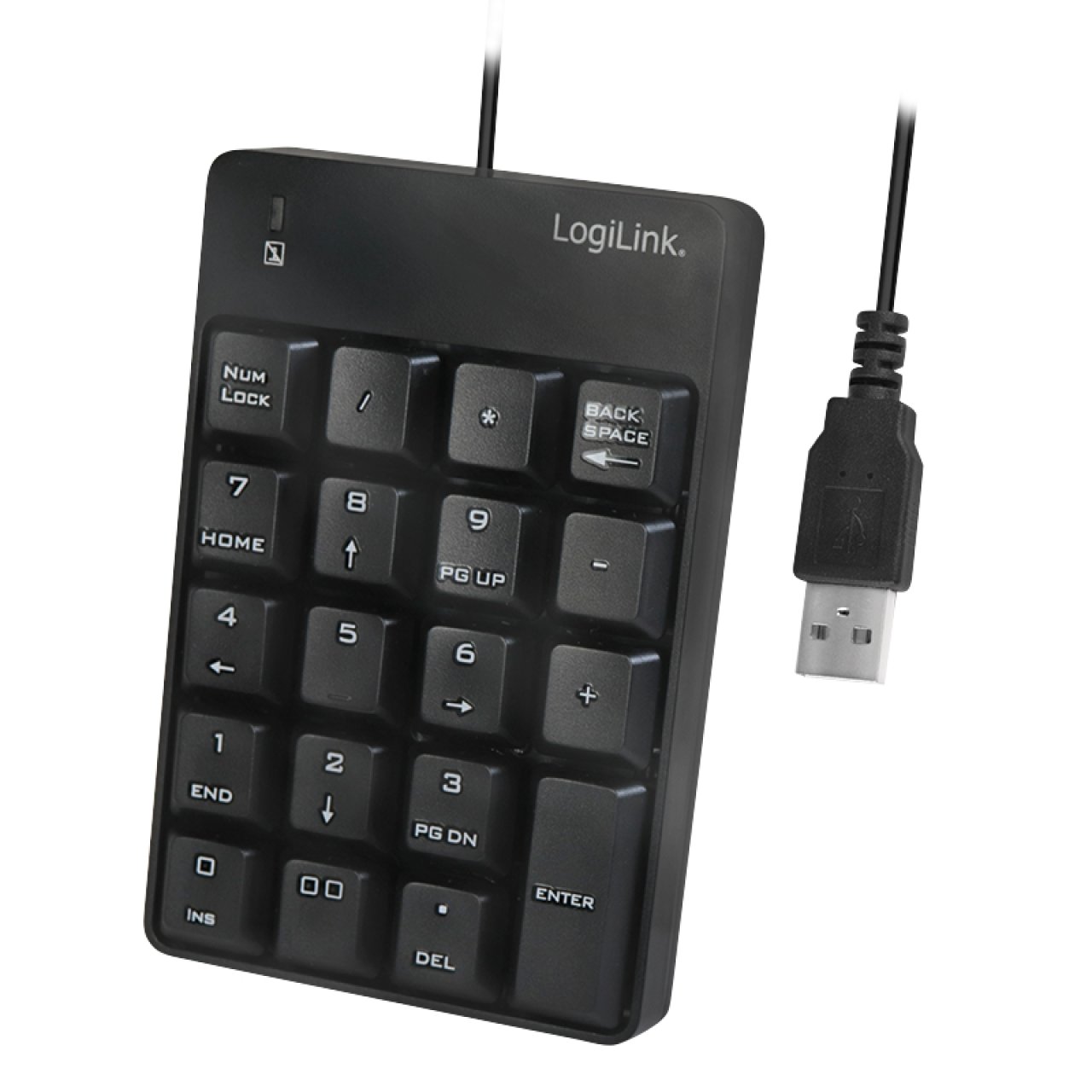 LogiLink Nummernblock Keypad 19 Tast USB-A Anschluss, 160cm