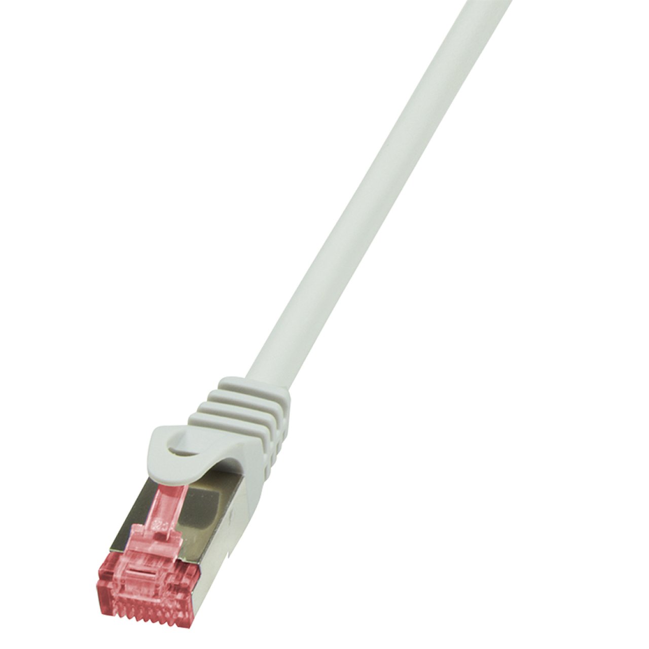 Patch-Kabel CAT6 10,0m grau S/FTP 2xRJ45, LSZH, CU LogiLink