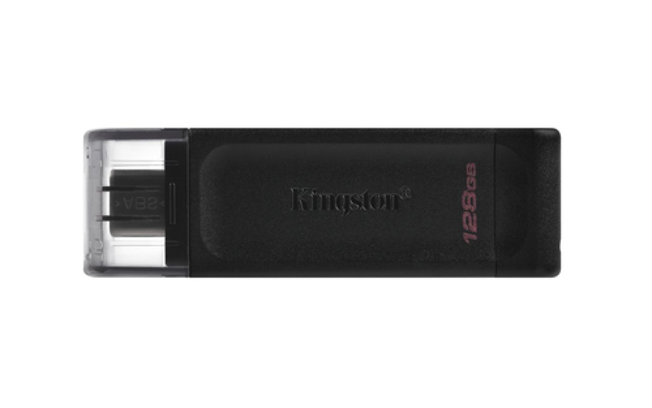 USB-Stick 128GB KINGSTON DT70 black DataTraveler 70,USB-C 3.2 Gen1