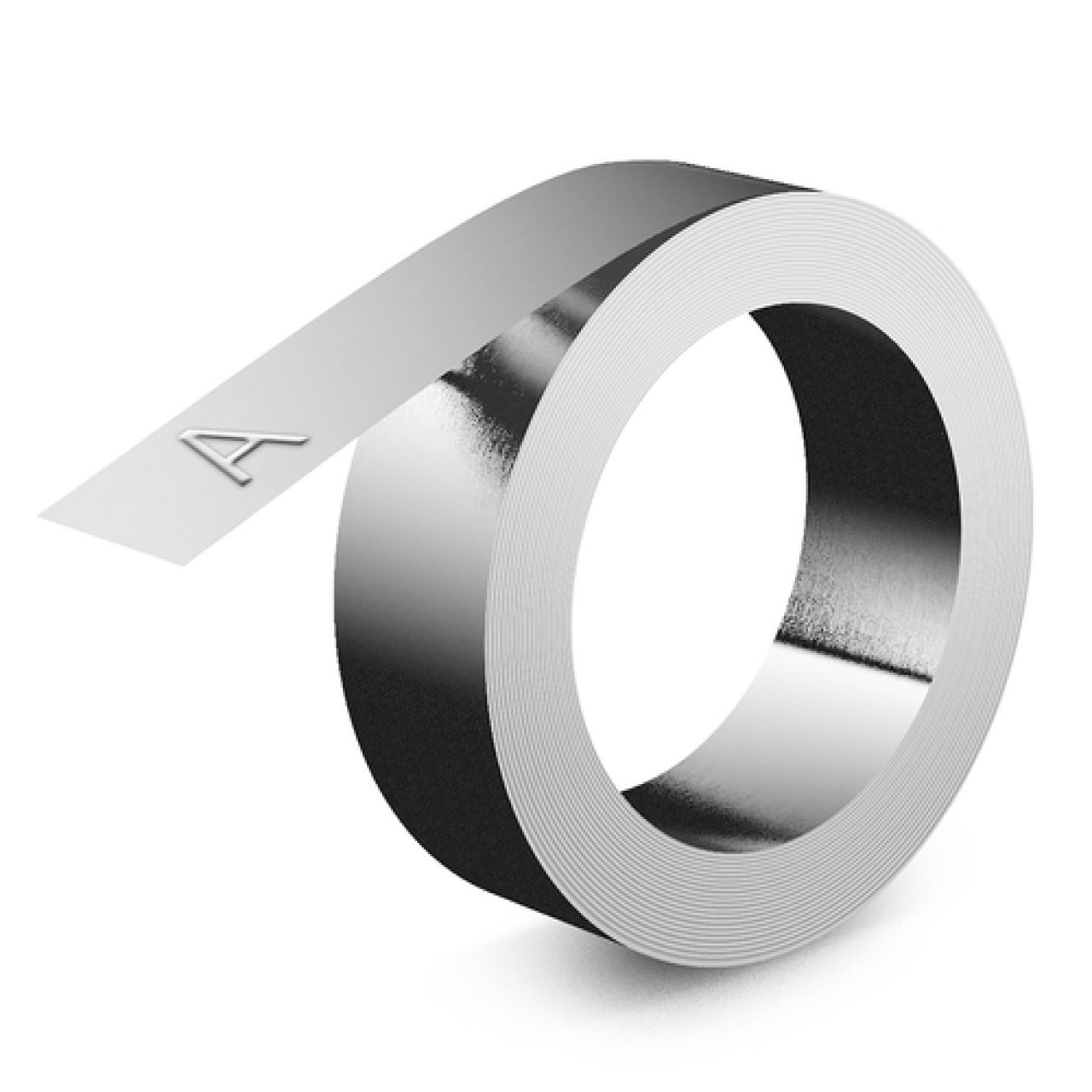 DYMO Prägeband ALU 12mm x 4,8m ohne Kleber,Aluminium