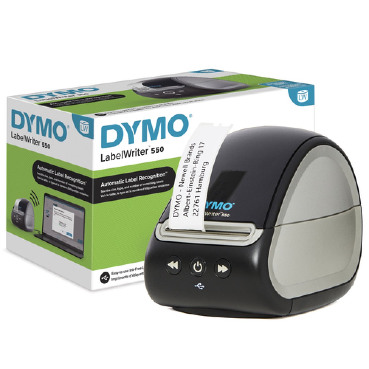 DYMO LabelWriter 550 USB,300dpi,Etiketten bis 60mm Breite