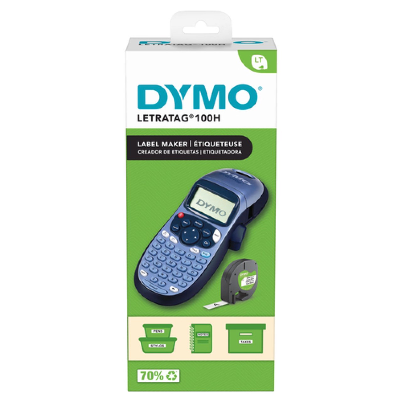 DYMO LetraTag LT-100H Handgerät blau,ABC-Tastatur
