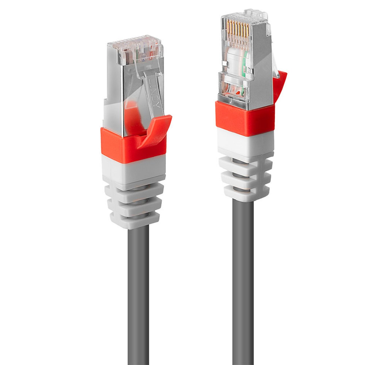 LINDY Netzwerkkabel Cat.6A S/FTP 1m/grau/RJ45/500MHz/Kupfer/26AWG