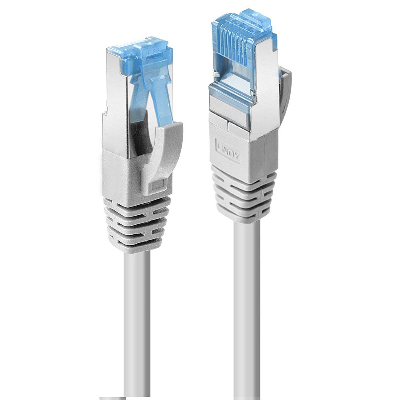 LINDY Netzwerkkabel Cat.6A S/FTP 0.3m/grau/RJ45/500MHz/Kupfer/27AWG
