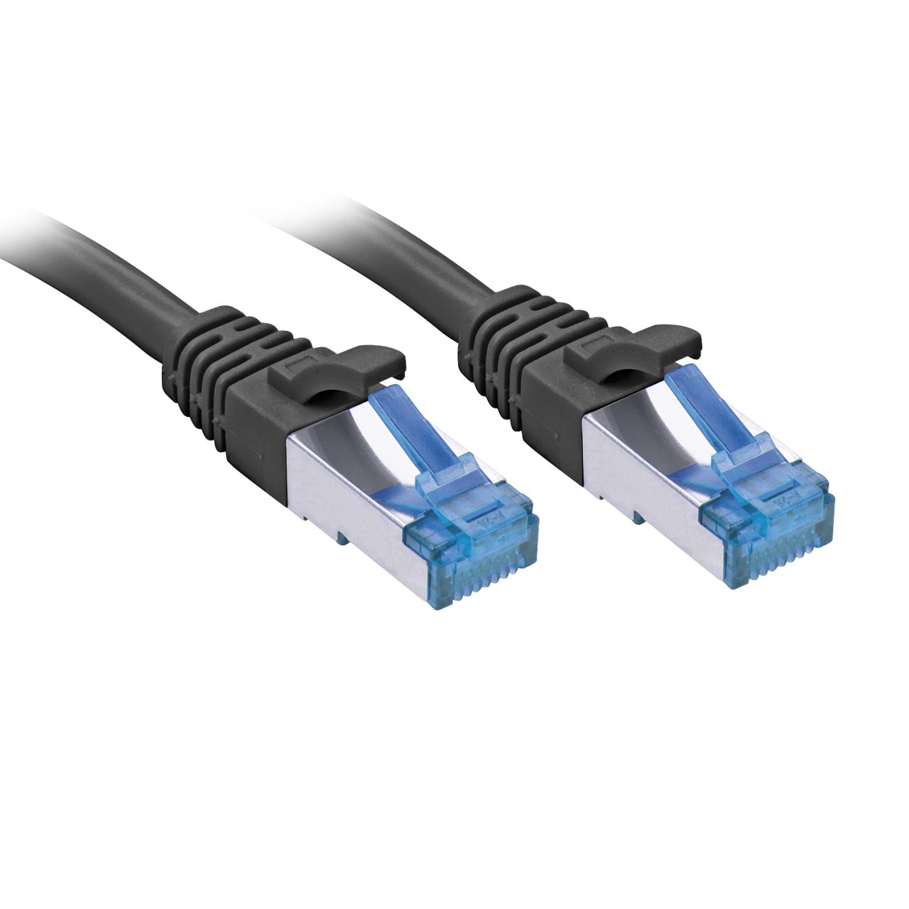 LINDY Netzwerkkabel Cat.6A S/FTP 1m/schwarz/RJ45/500MHz/Kupfer/TPE