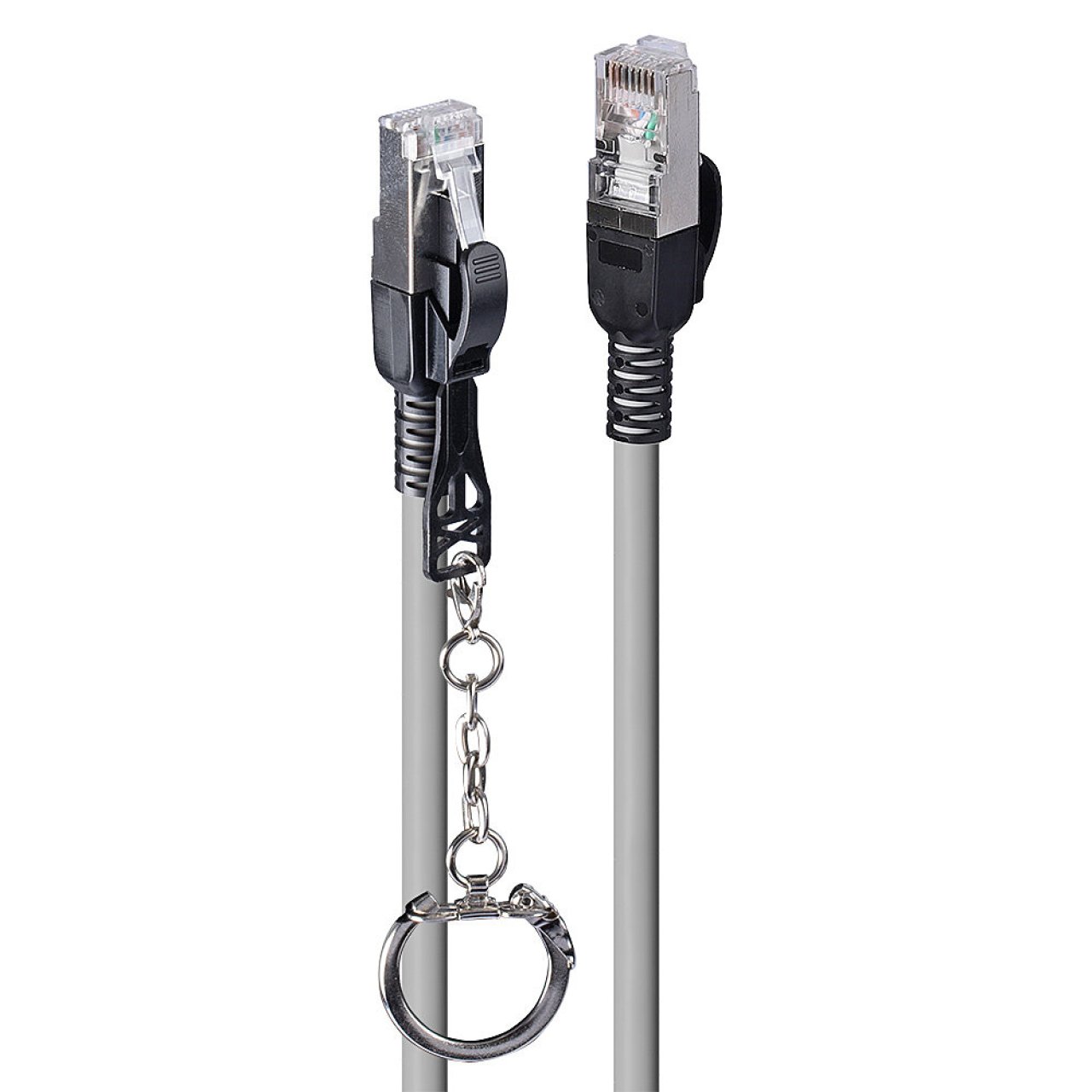 LINDY Netzwerkkabel Cat.6A S/FTP 5m grau/RJ45/500MHz/26AWG/verriegelbar