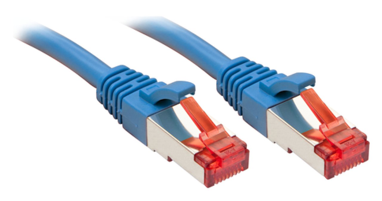 LINDY Netzwerkkabel Cat.6 S/FTP 1.5m blau/RJ45/250MHz/Kupfer/27AWG