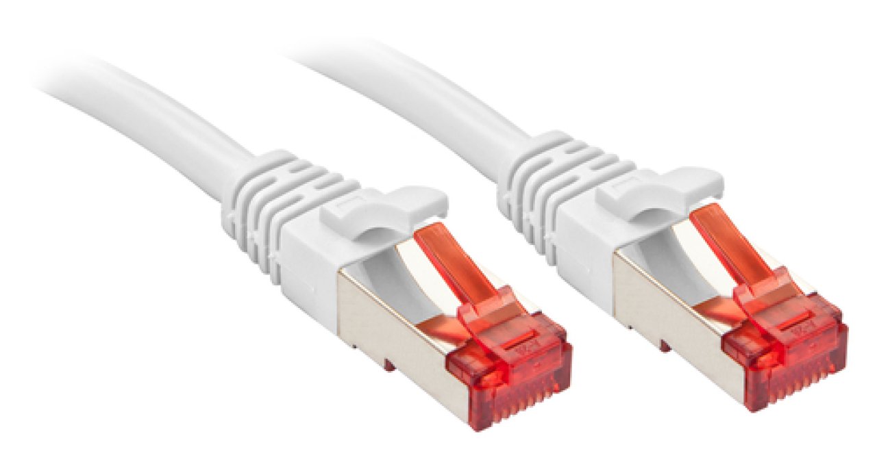 LINDY Netzwerkkabel Cat.6 S/FTP 3m weiß/RJ45/250MHz/Kupfer/27AWG