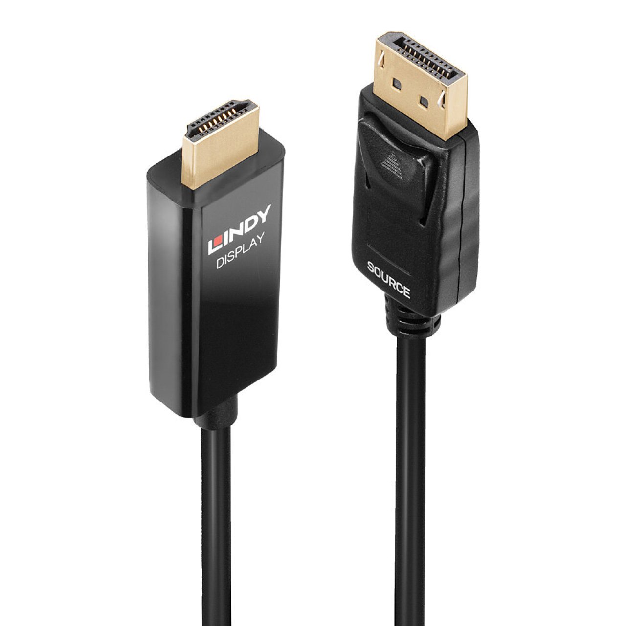 LINDY Kabel DP->HDMI mit HDR S/S 5m schwarz/aktiv/4096x2160/60Hz