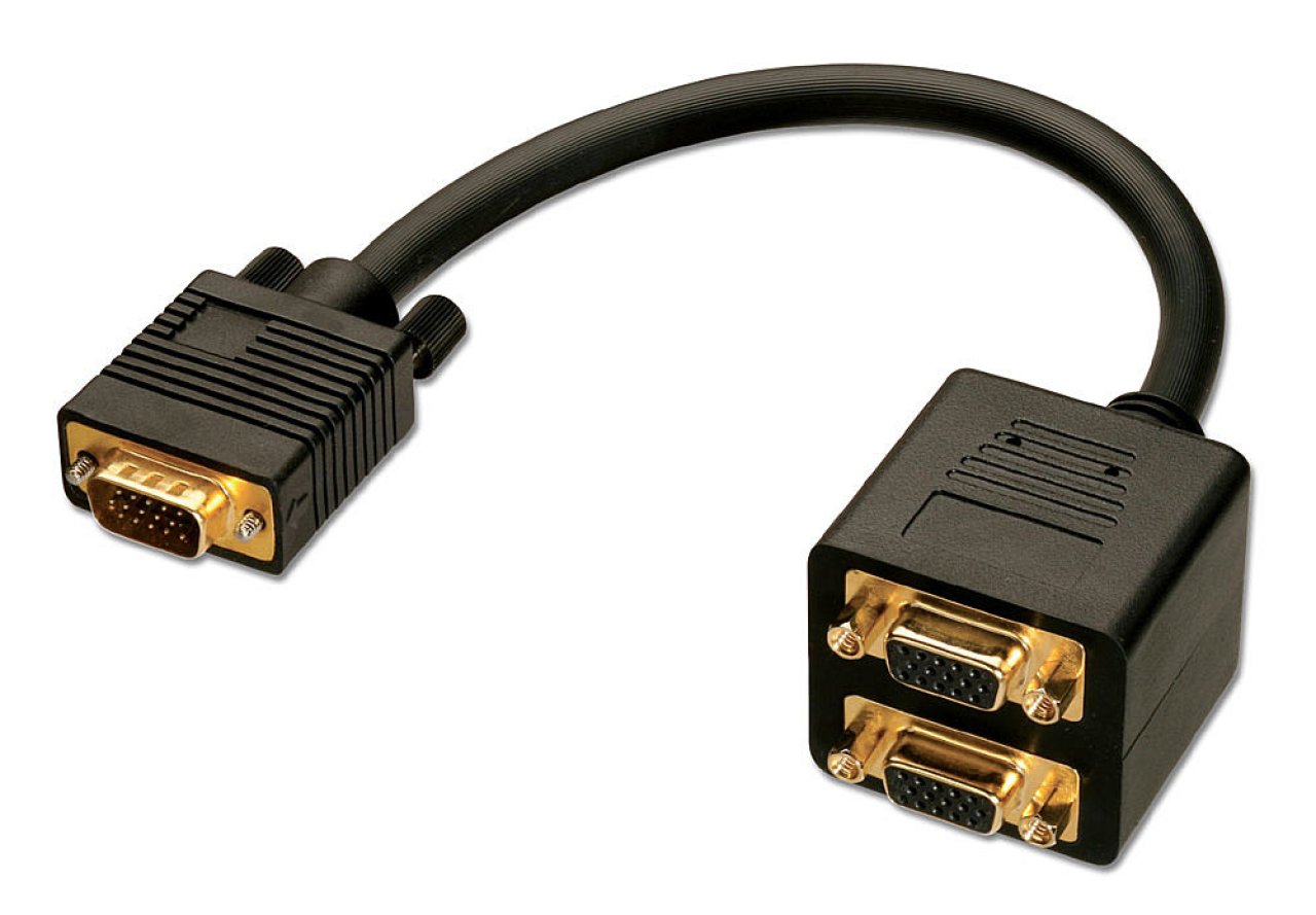 LINDY Splitterkabel VGA 2-Port VGA->2xVGA S/B