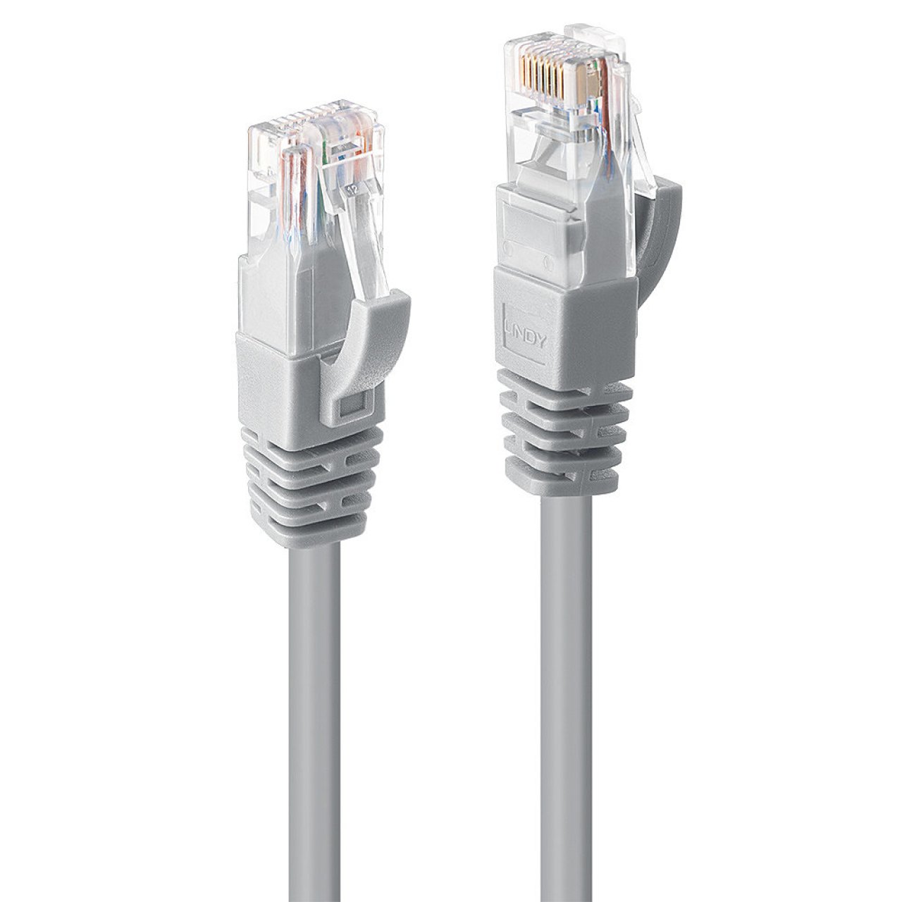 LINDY Netzwerkkabel Cat.6 U/UTP 0.3m grau/RJ45/250MHz/Kupfer/24AWG