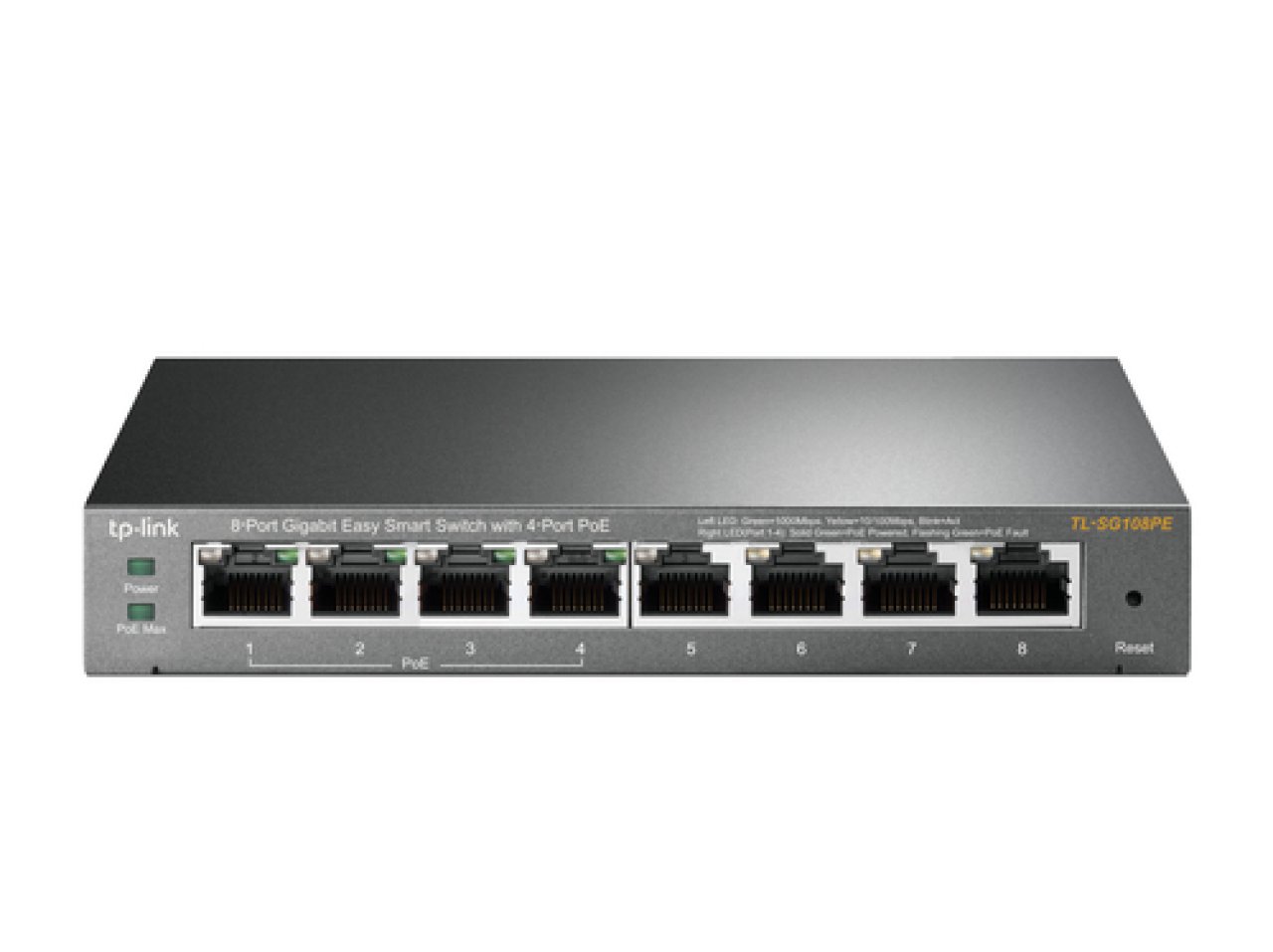 TP-LINK Switch 8G PoE 55W 8x10/100/1000