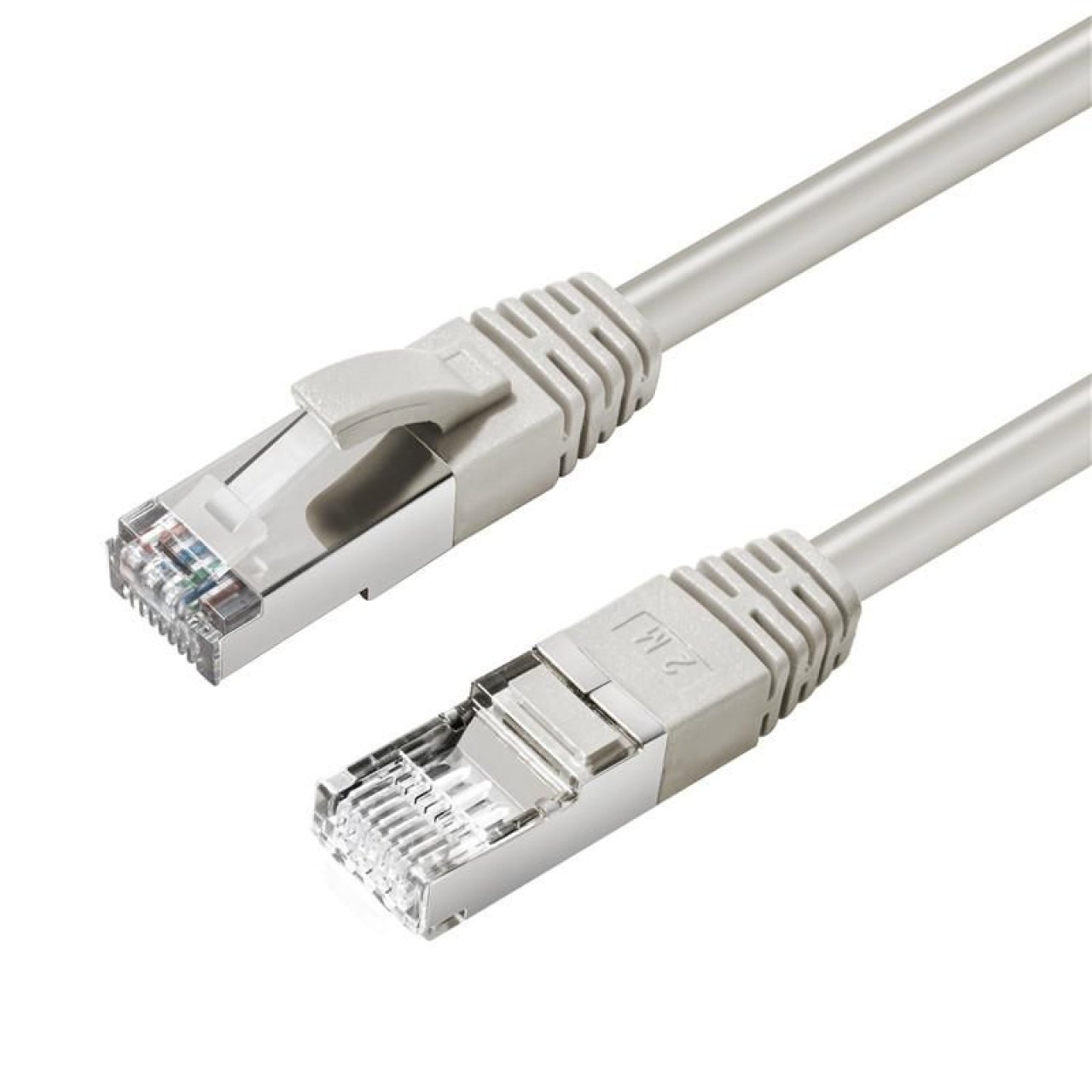 Patch-Kabel CAT6 5,0m grau S/FTP 2xRJ45, LSOH, CU