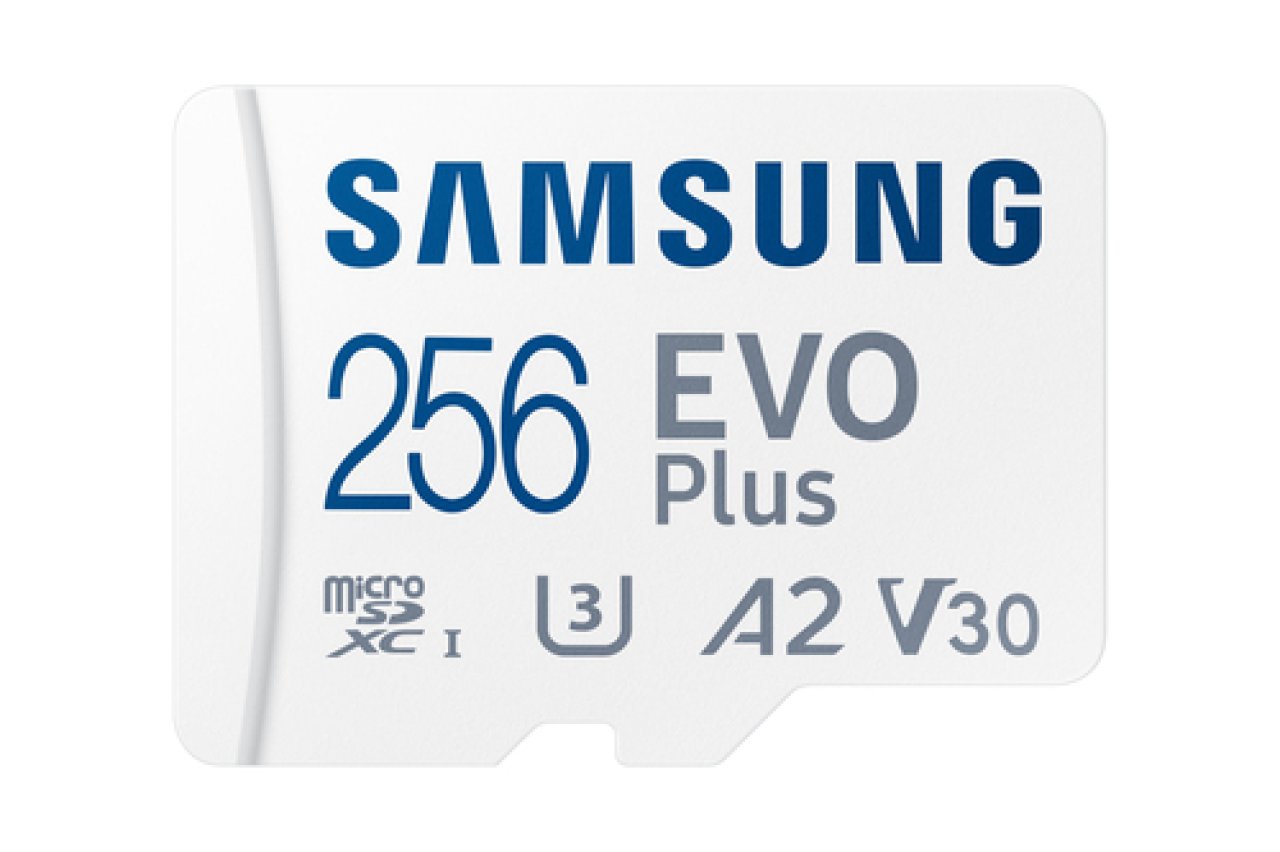 SD-Card micro 256GB SAMSUNG EVO+ UHS 2024,UHS-I U3,Class10,A2,m.Adapter