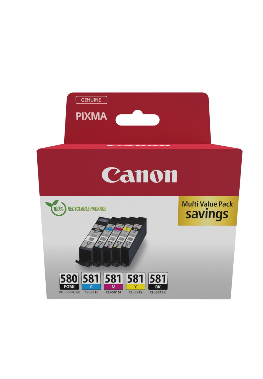 CANON Multipack PGI-580/CLI-581 c/m/y/bk je 5,6ml, PGBK