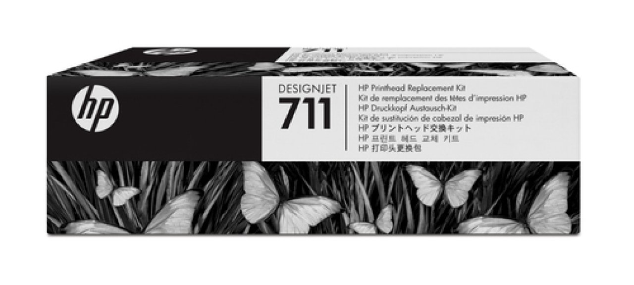 HP Druckkopf-Ersatzkit No.711 Druckkopf + 4 Startertinten