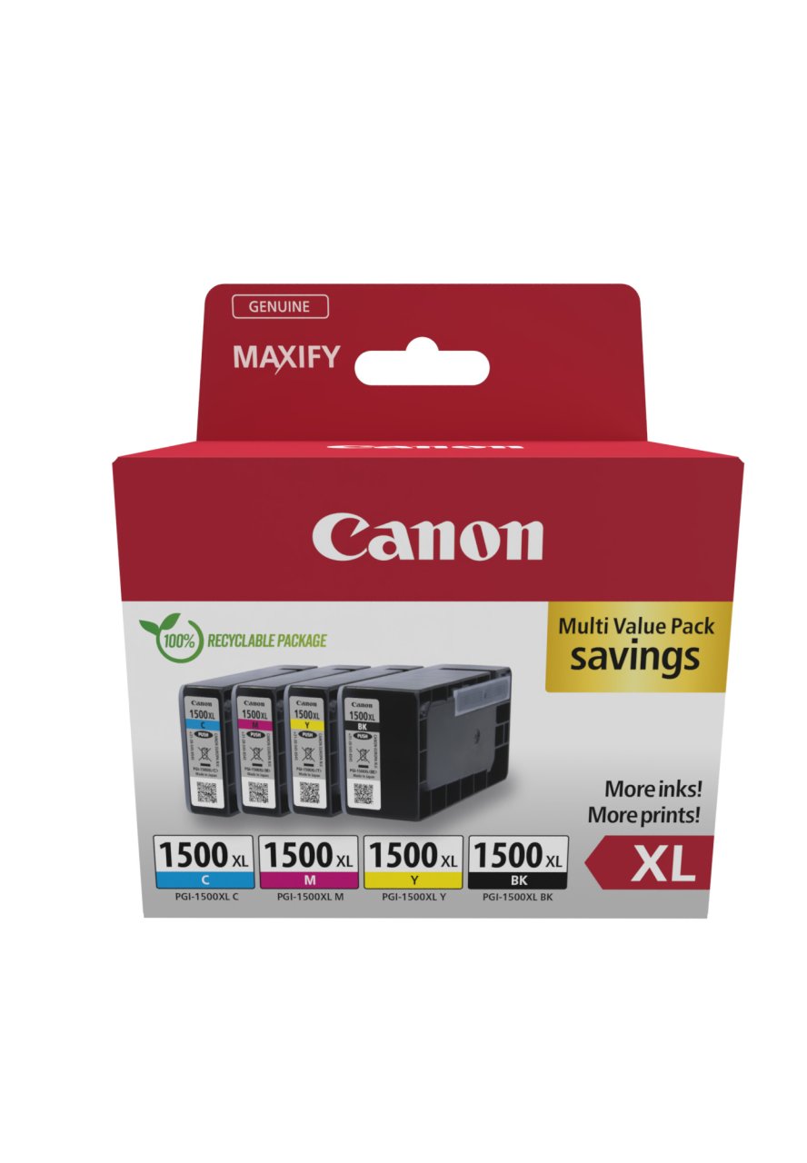 CANON Tinte PGI-1500XL Maxify Multipack bk/c/m/y hohe Reichweite