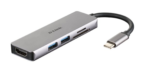 D-LINK Docking USB-C 5-in-1 SDCard HDMI/3xUSB3.0/SDcard-Reader