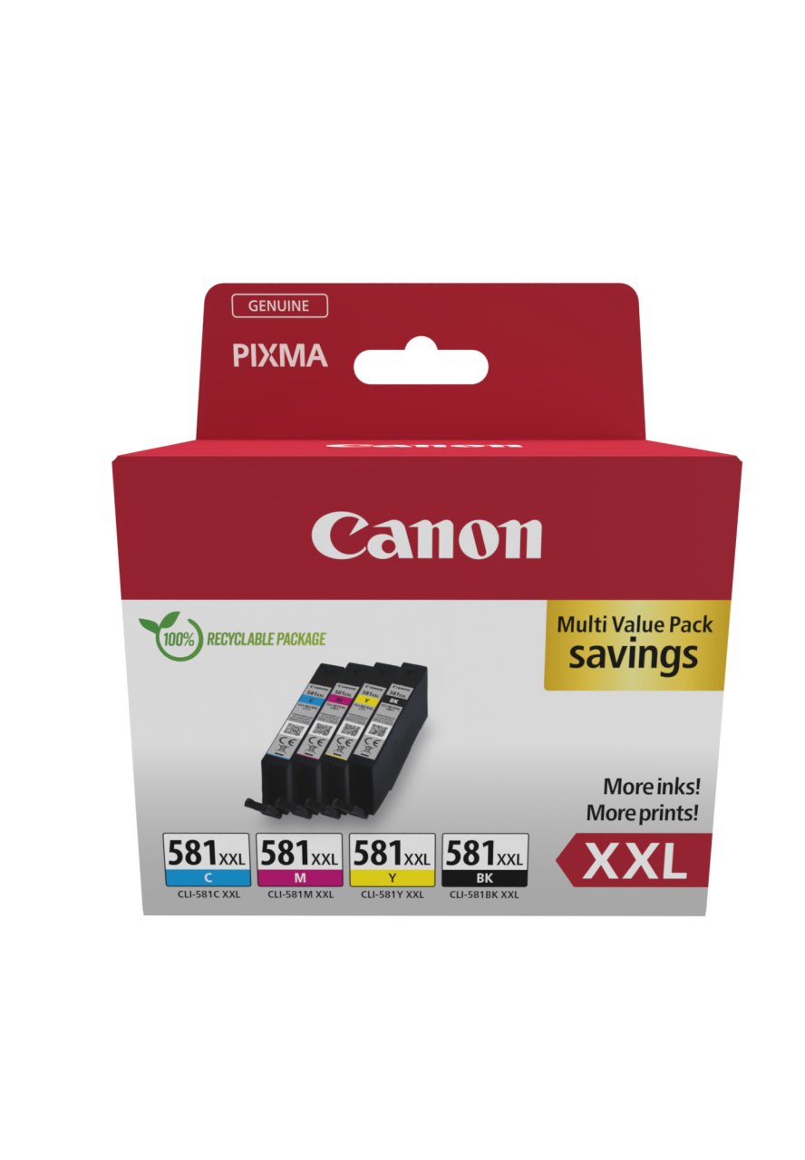 CANON Tinte Multipack CLI-581XXL c/m/y/bk je 11,7ml,4erPack