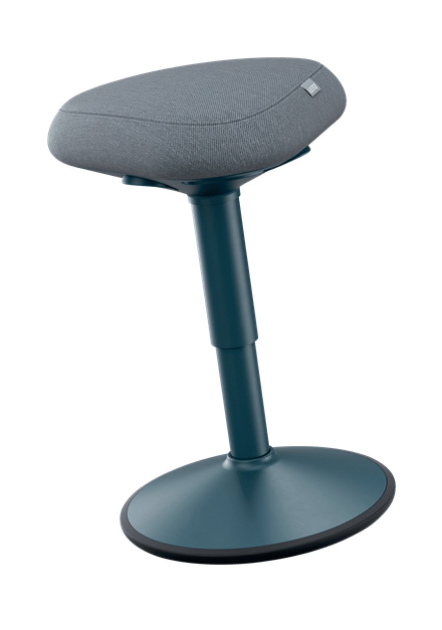 LEITZ Ergo Active Sitzhocker mit Komfortsitz, dunkelgrau