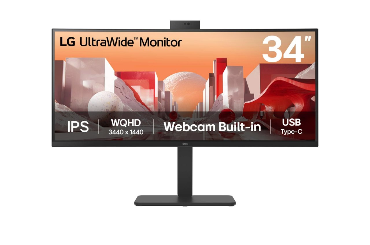 LG TFT 34BA85QE-B 86.4cm IPS Webcam 34''/3440x1440/HDMI/DP/USB-C/KVM/höv