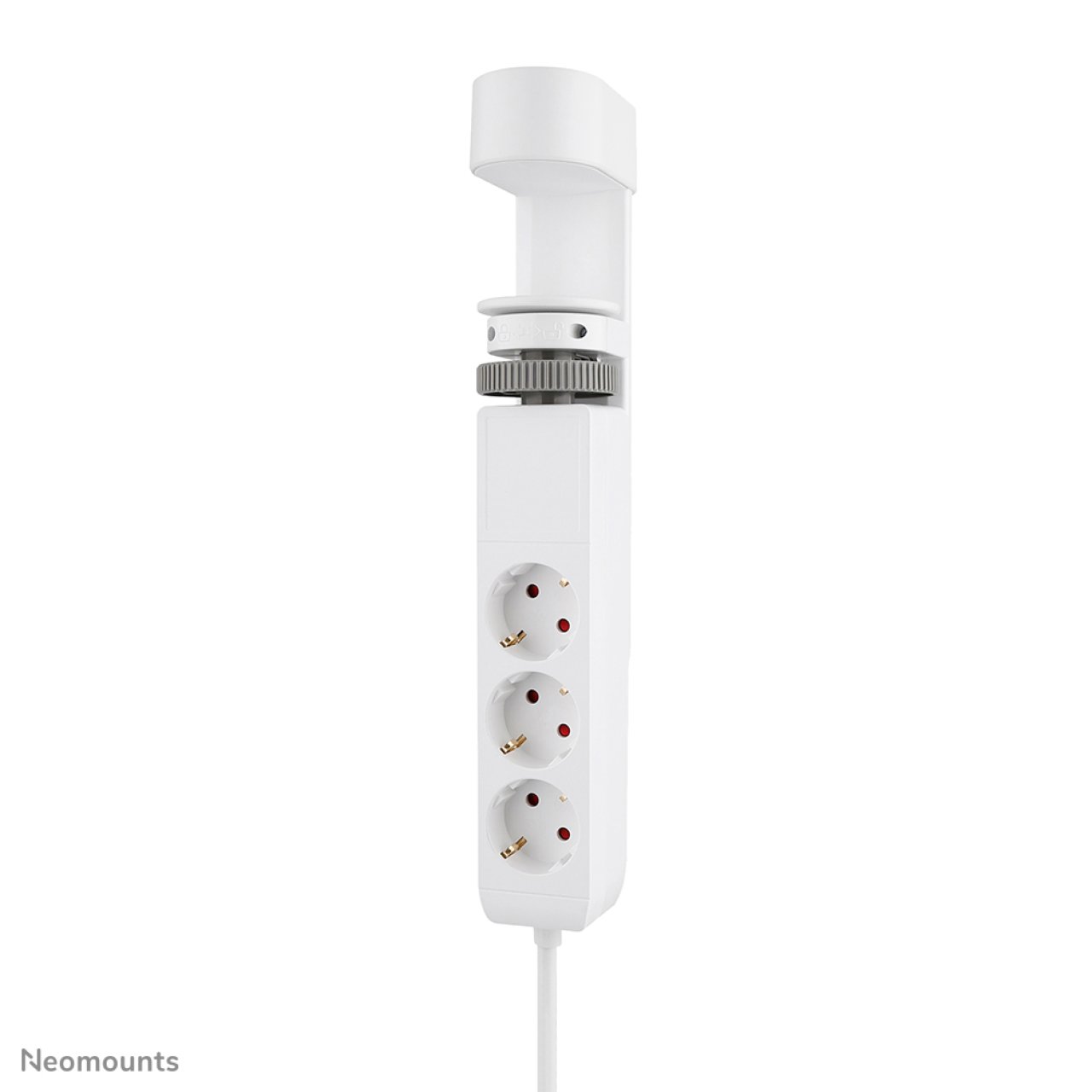 NEOMOUNTS Tischsteckdose mit Klemme 3-fach/230V/USB-A/2xUSB-C/weiß