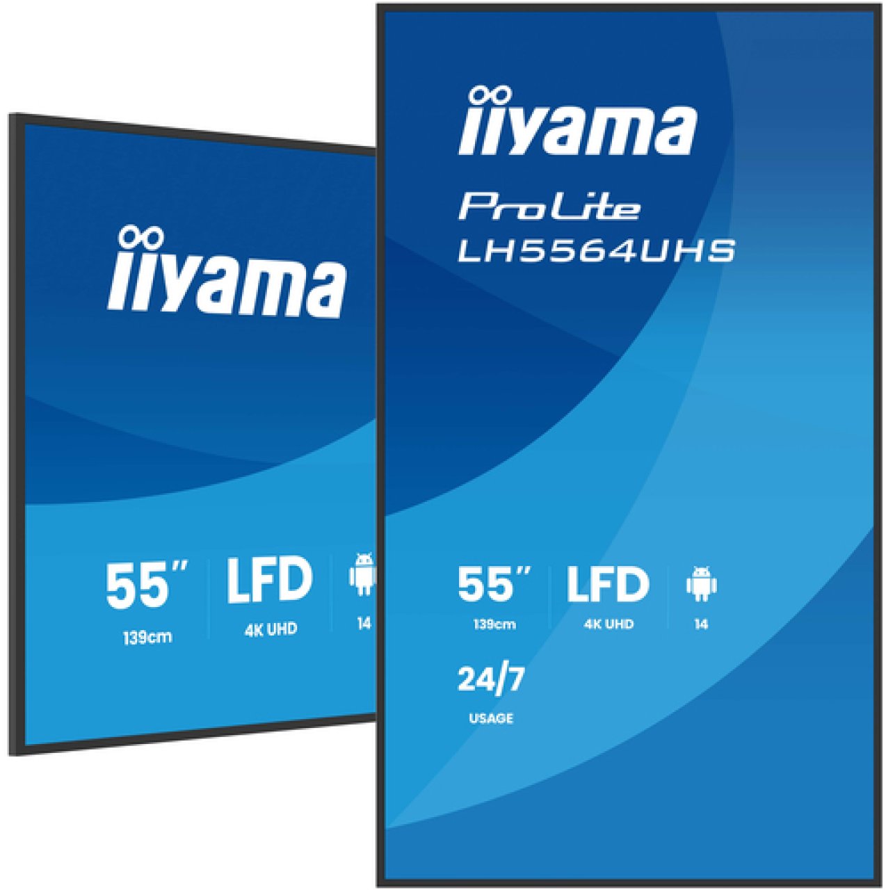 IIYAMA DS LH5564UHS 139cm VA 24/7 55''/3840x2160/2xHDMI/USB-C