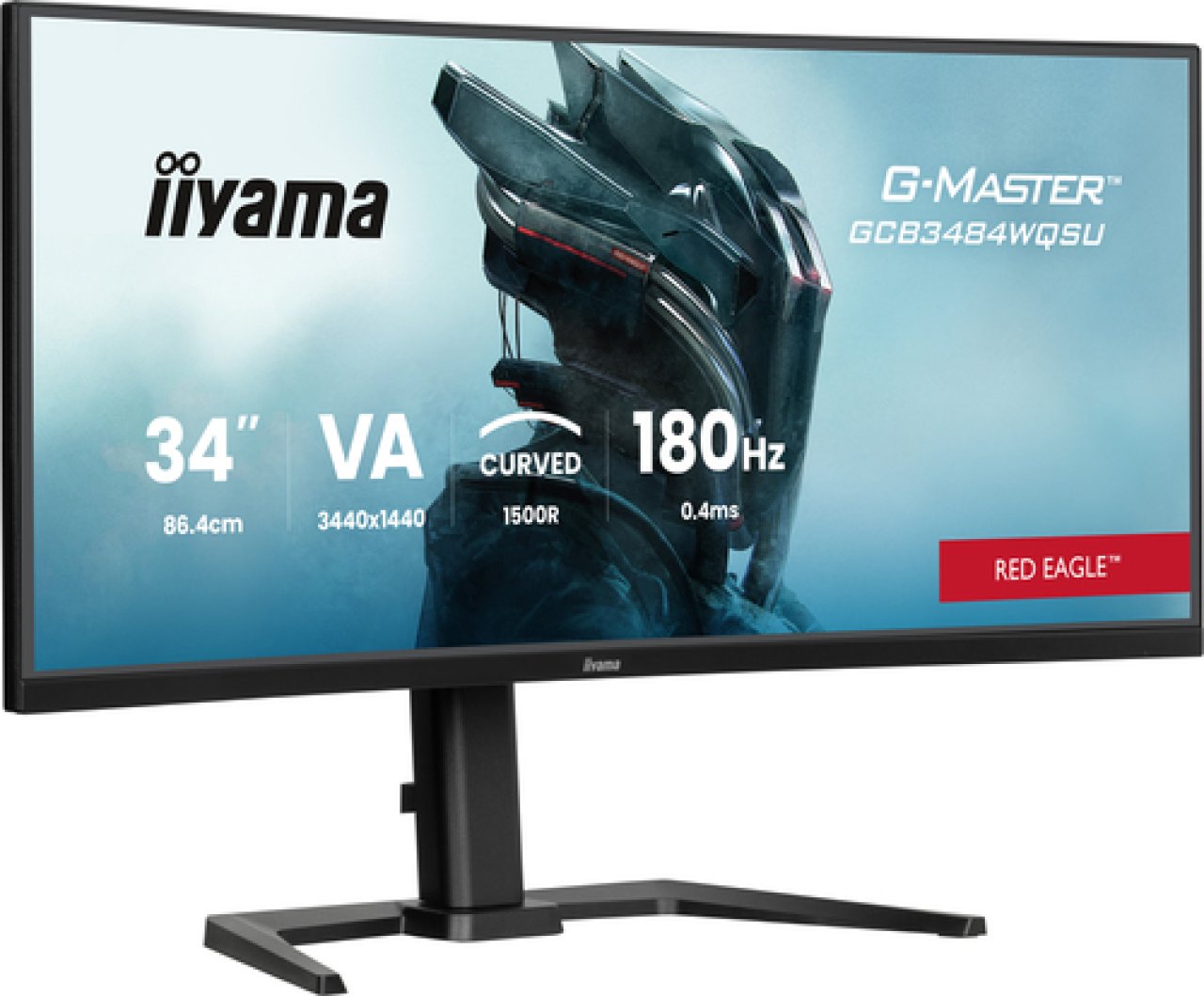 IIYAMA TFT GCB3484WQSU 86.4cm VA 34''/3440x1440/2xHDMI/DP/4xUSB Hub
