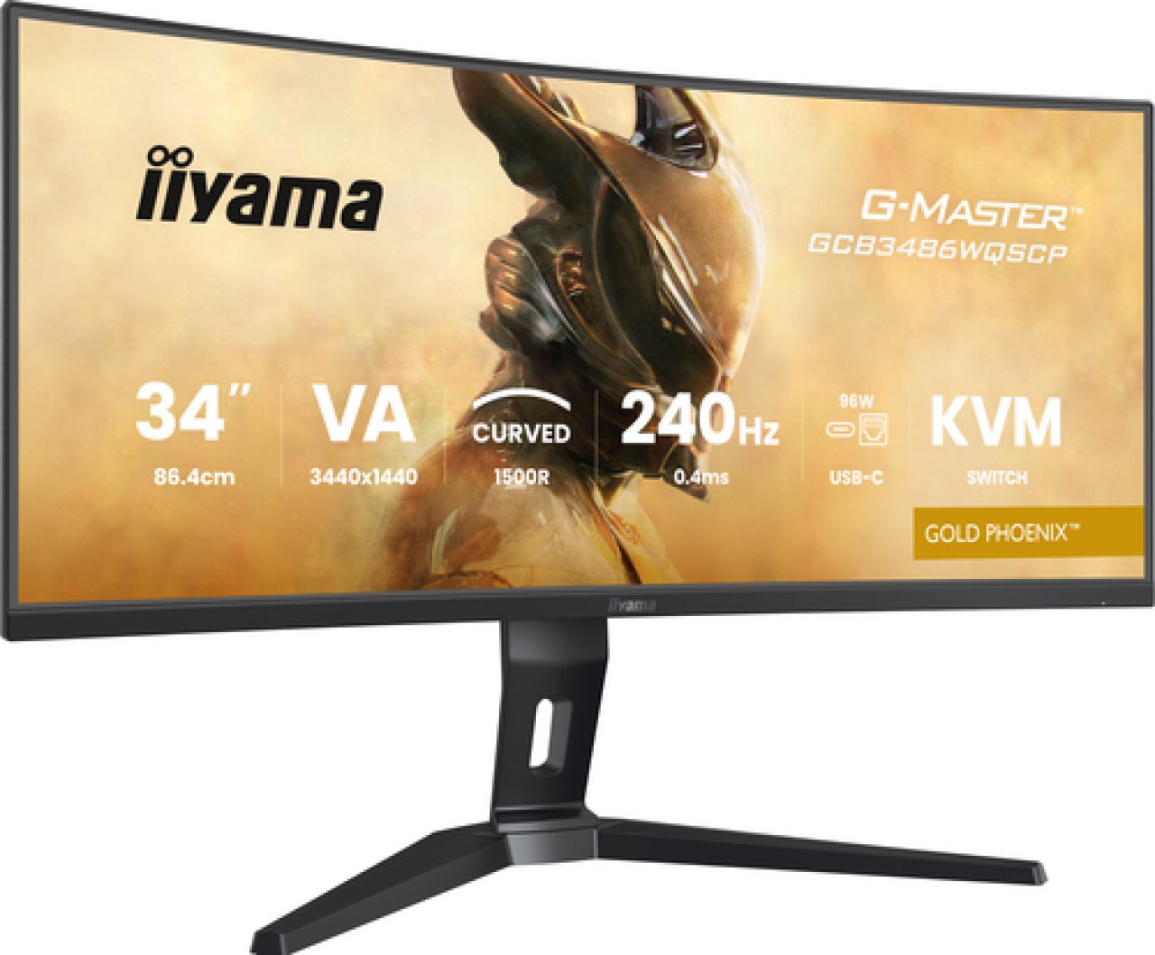 IIYAMA TFT GCB3486WQSCP 86.4cm VA 34''/3440x1440/2xHDMI/DP/USB-C/curved